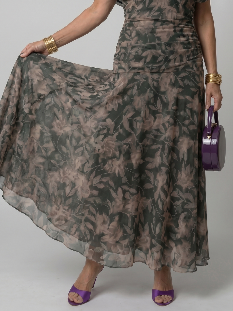 Giselle | Off Shoulder Flow Midi Dress