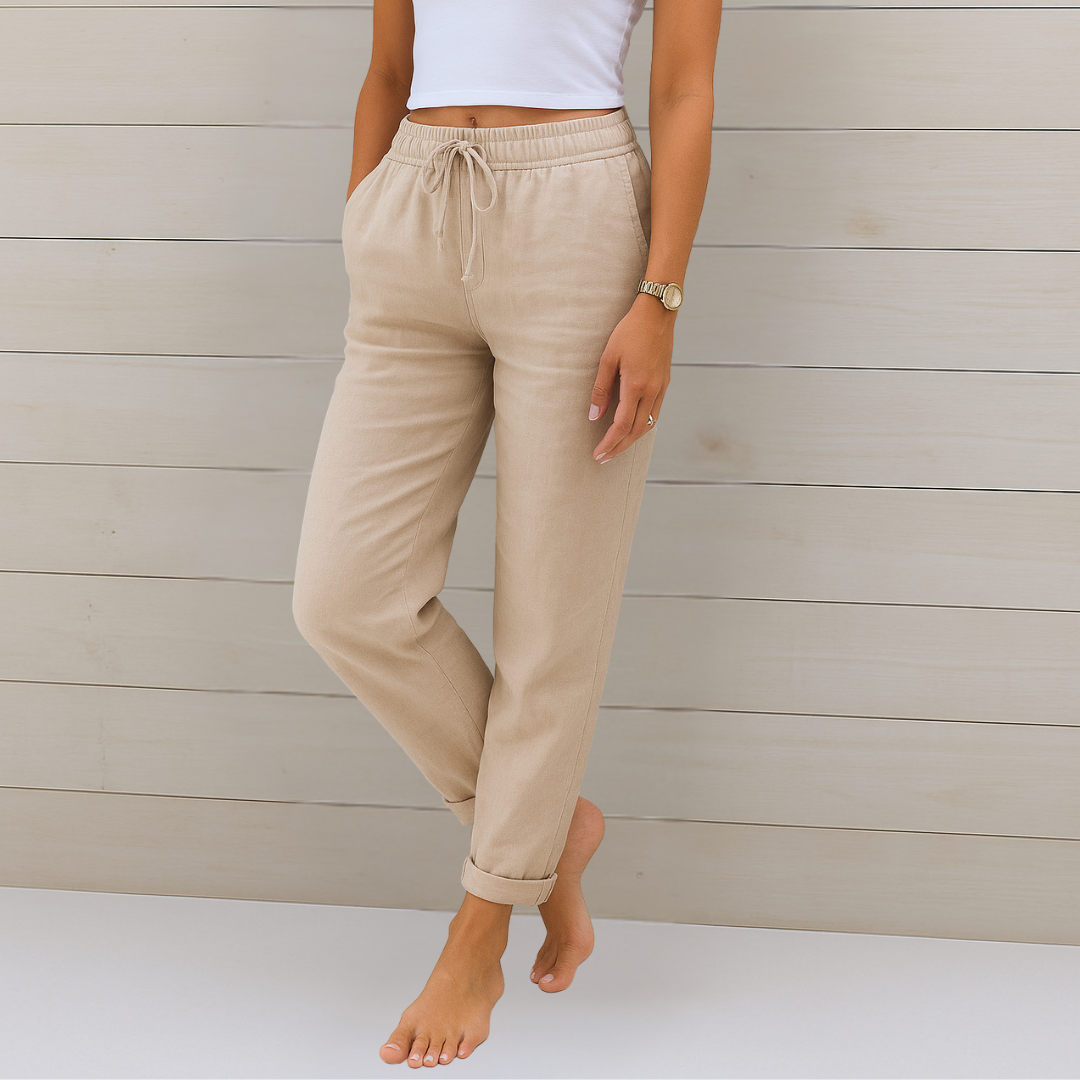 Mia | Breathable Elastic-Waist Pants