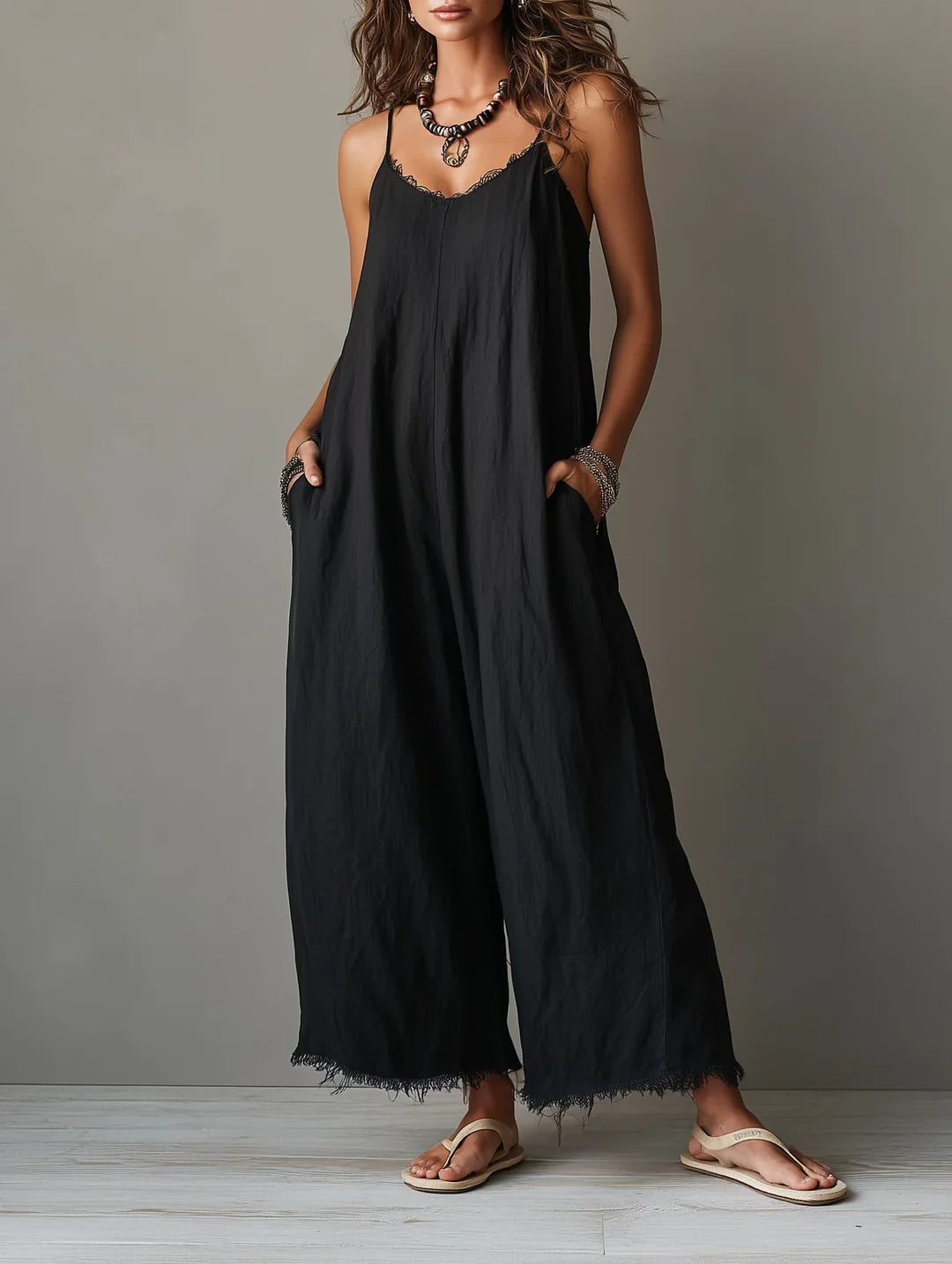 Léa | Minimalist Linen Jumpsuit