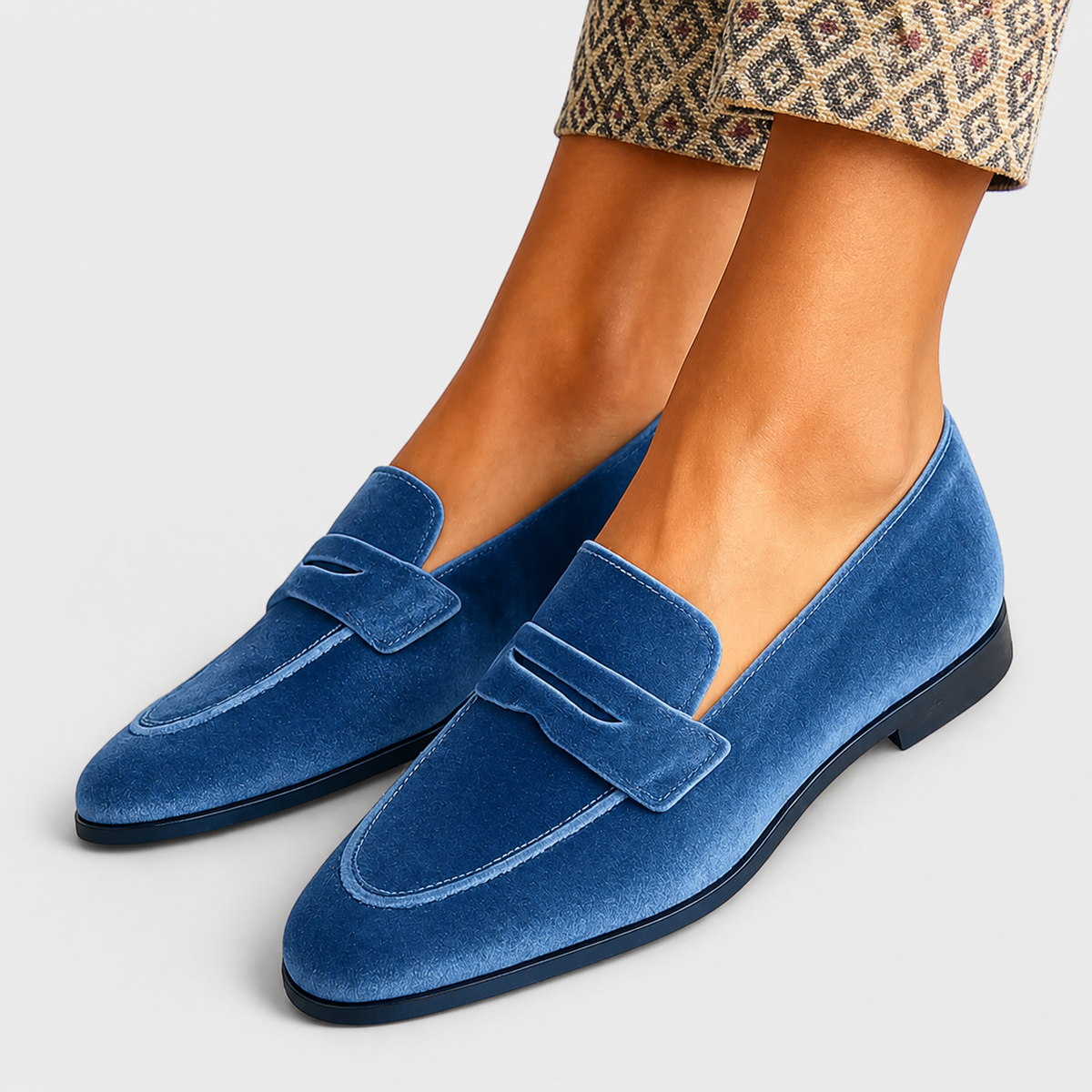 Louise | Soft Velvet Loafers