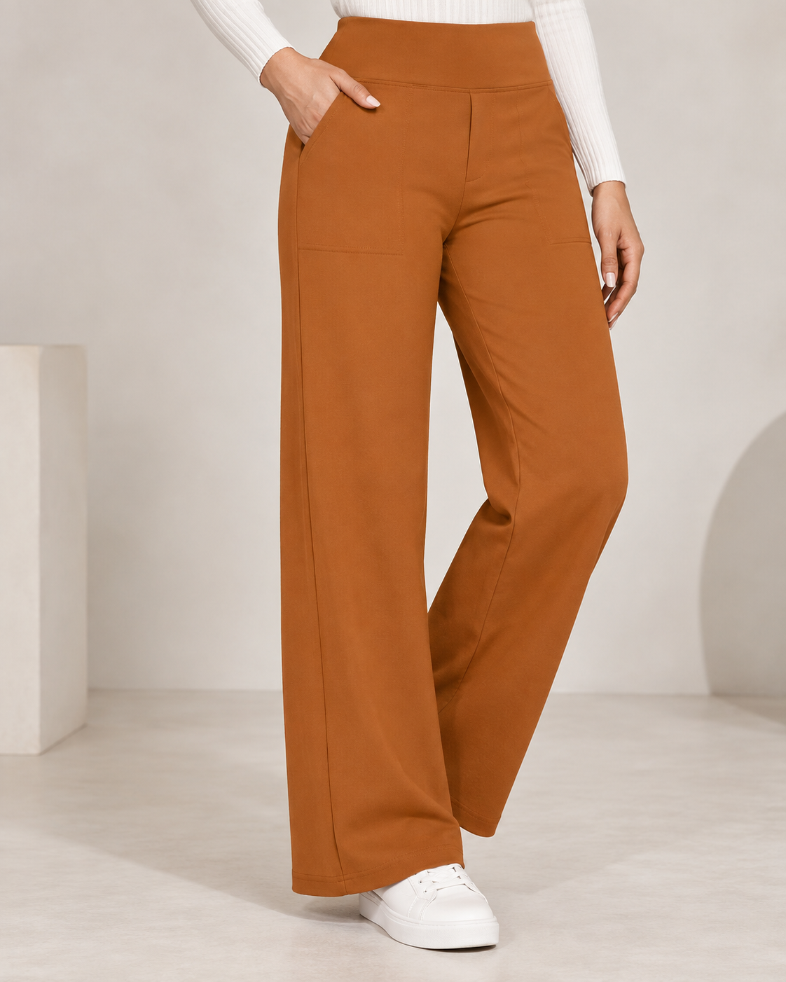 Lize | Wide-Leg Stretch Pants