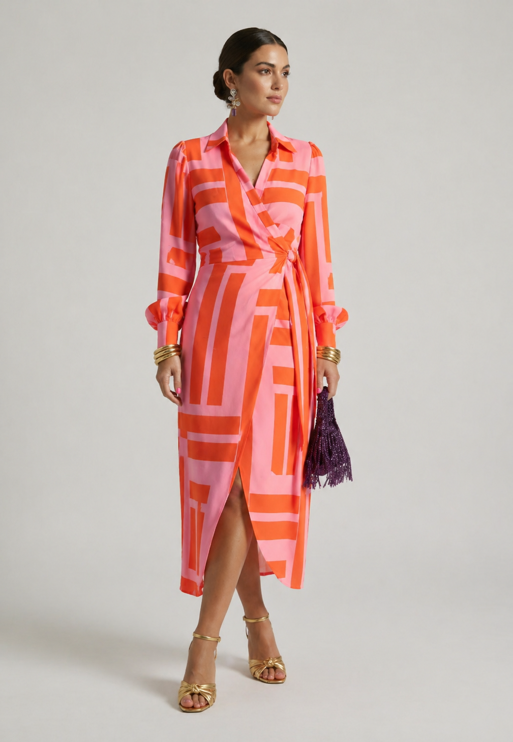 Paloma | Printed Wrap Dress