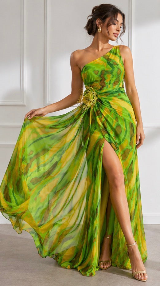 Noelle | Vibrant Draped Dress