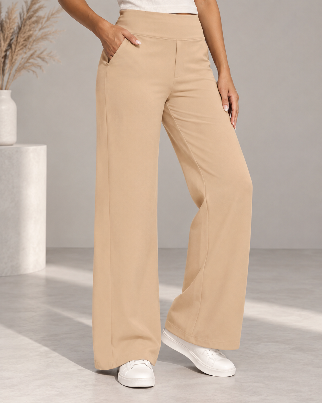 Lize | Wide-Leg Stretch Pants