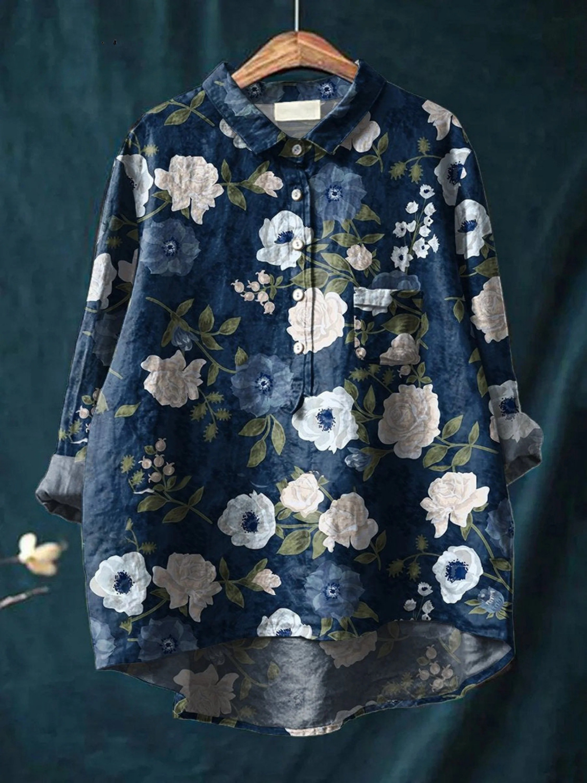 Katherine | Floral Art Print Casual Shirt