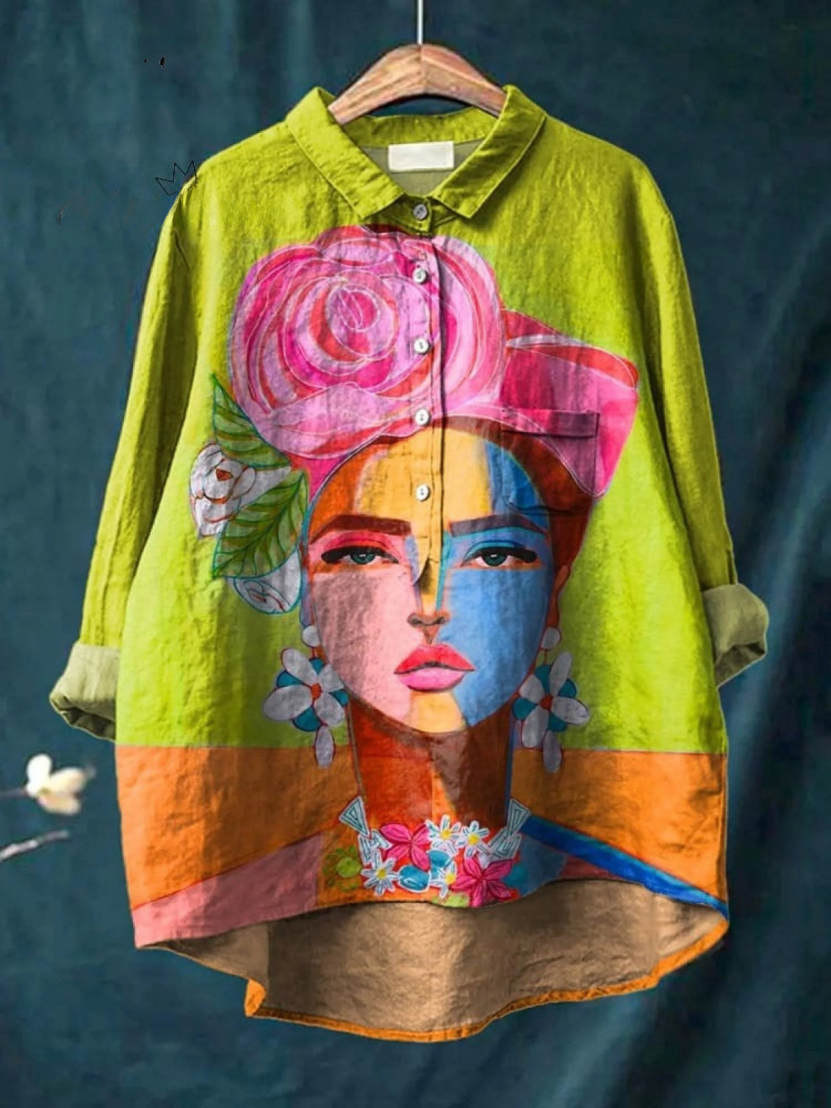 Amber | Portrait Art Print Casual Shirt