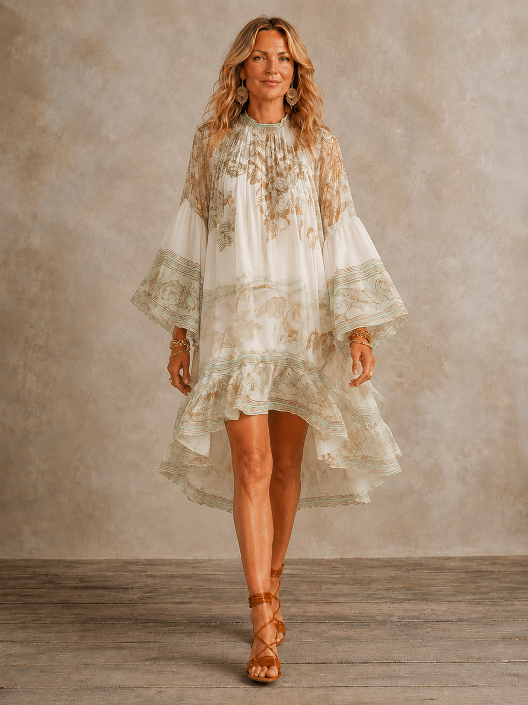 Isabella | Ruffle-Hem Mini Dress
