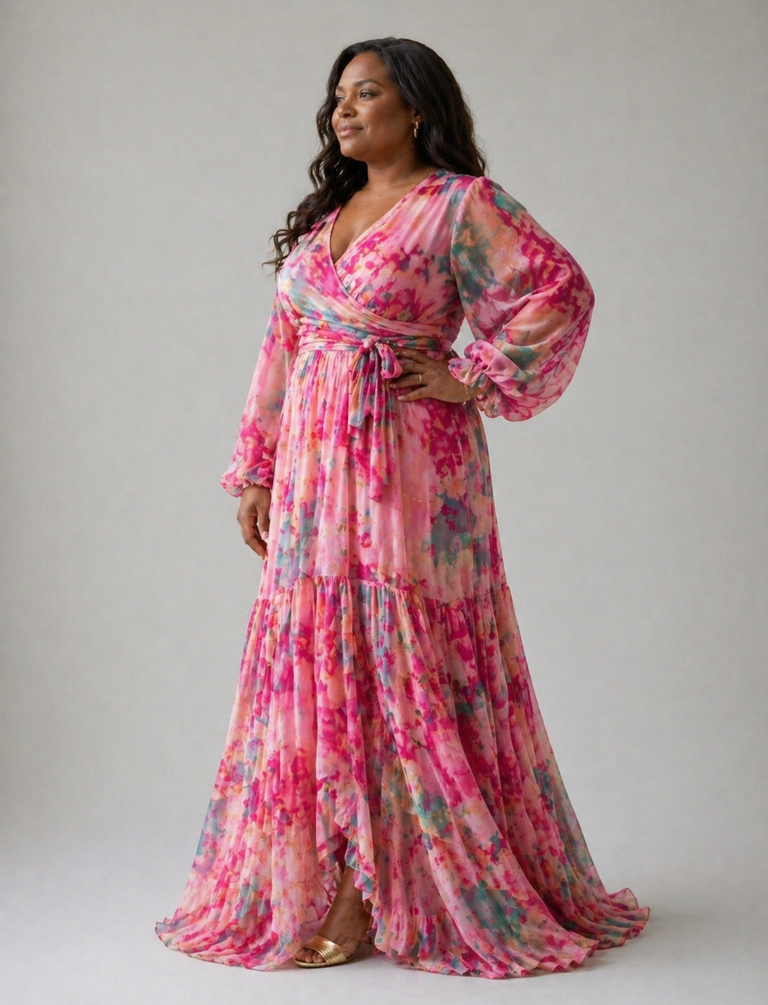 Octavia | Floral Print Wrap Dress