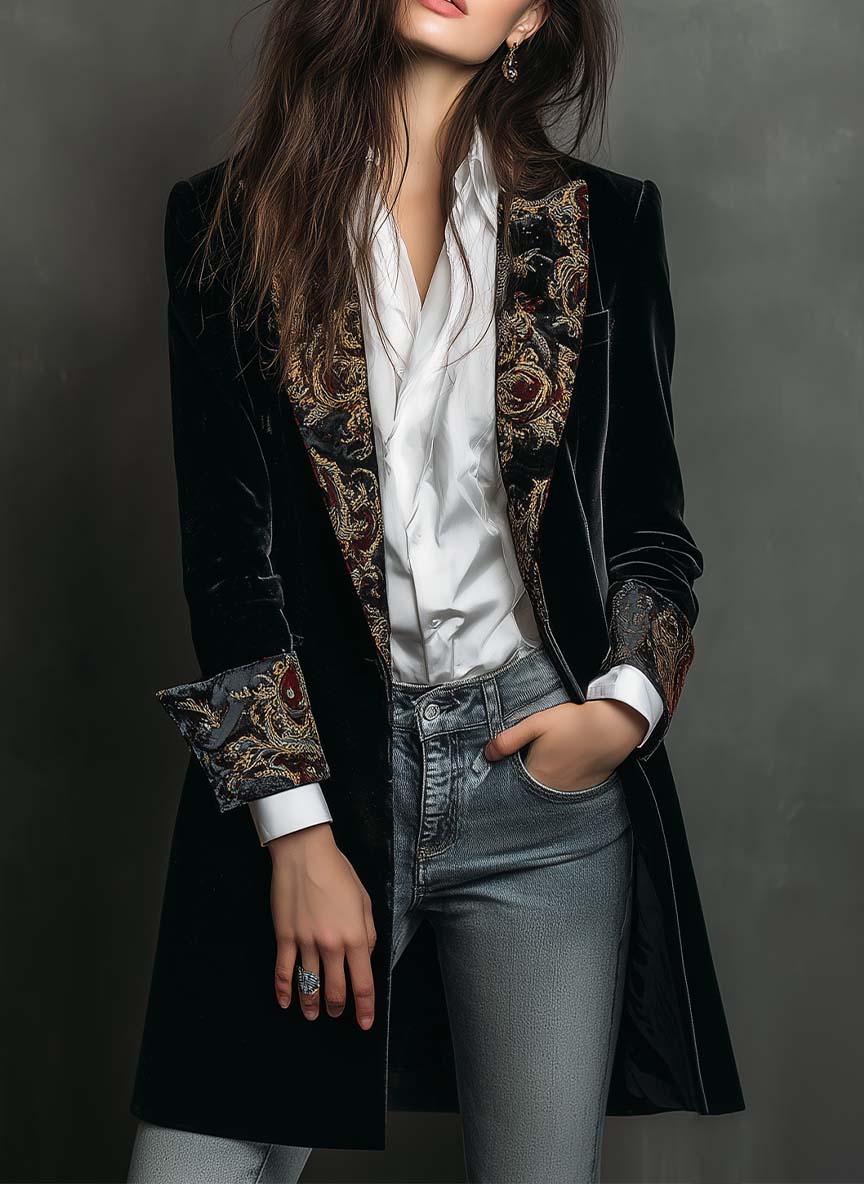 Camilla | Baroque Print Blazer