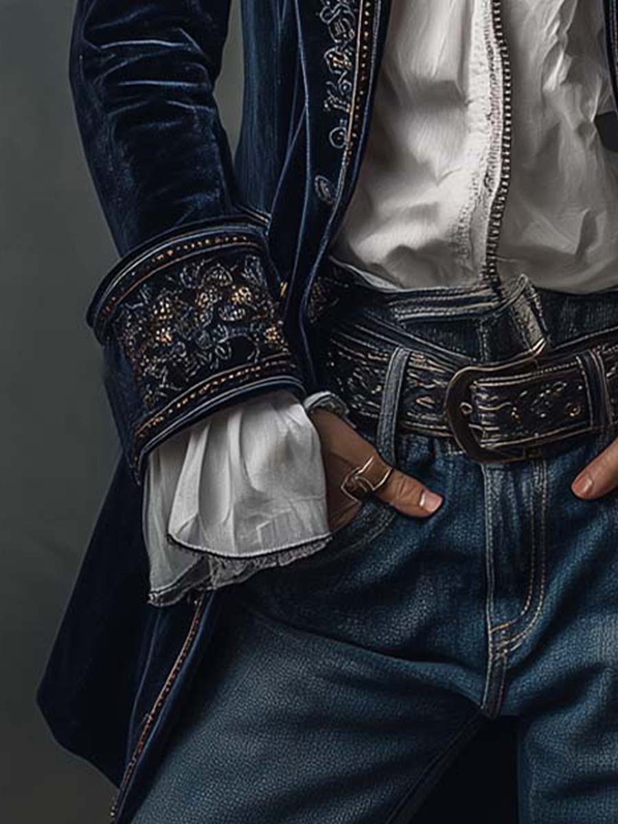 Chiara | Embroidered Long Jacket