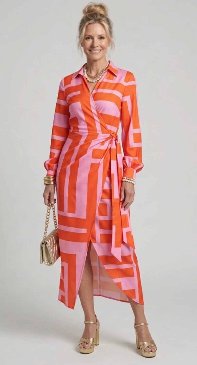 Paloma | Printed Wrap Dress