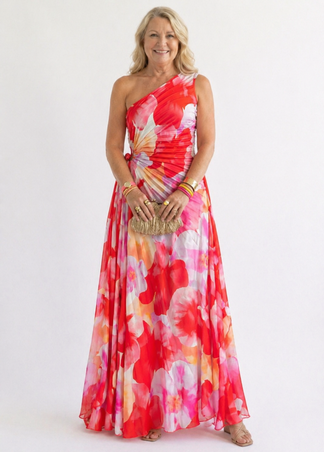 Juliette | Pleated One-Shoulder Dress
