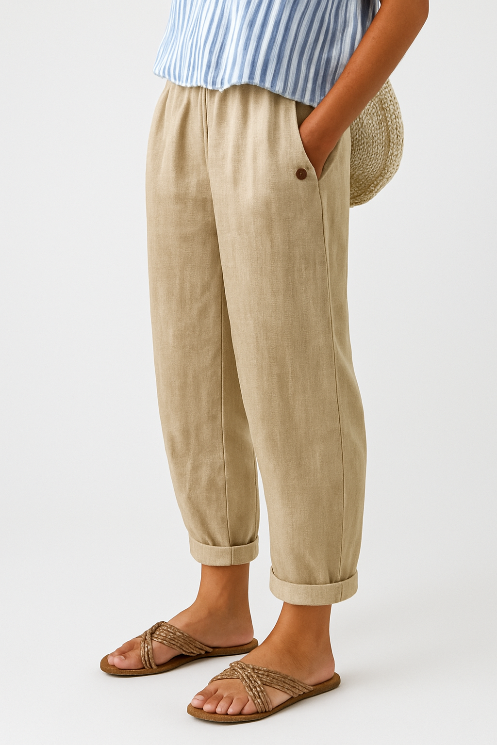Wanda | Straight-Leg Pants with Side Pockets