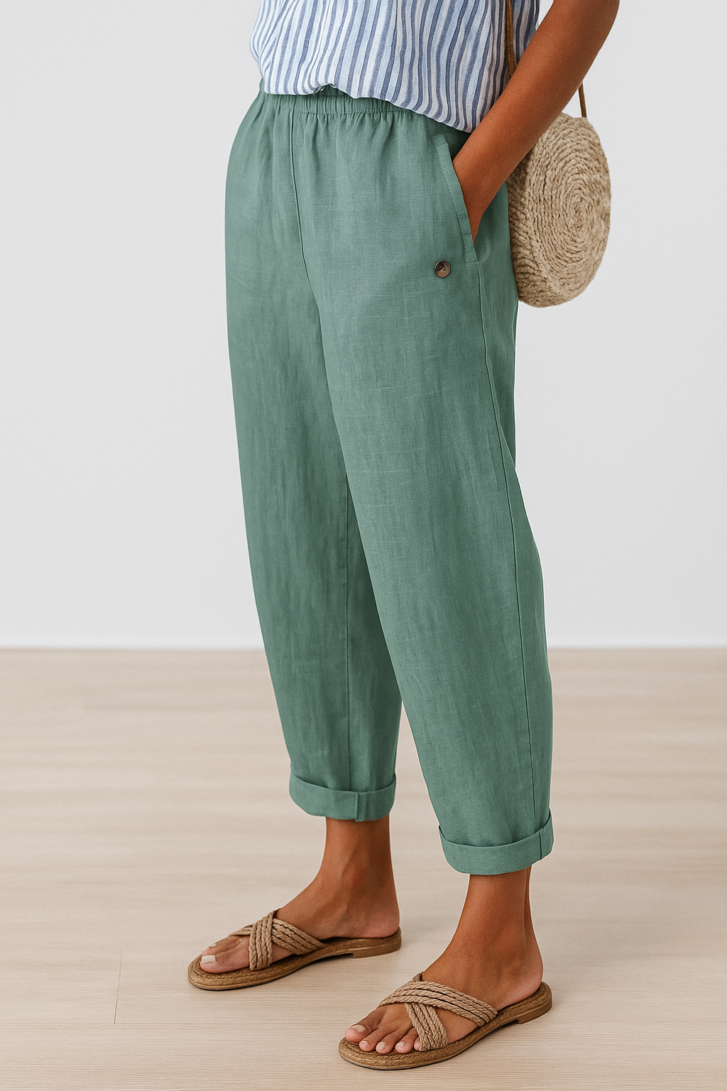 Wanda | Straight-Leg Pants with Side Pockets