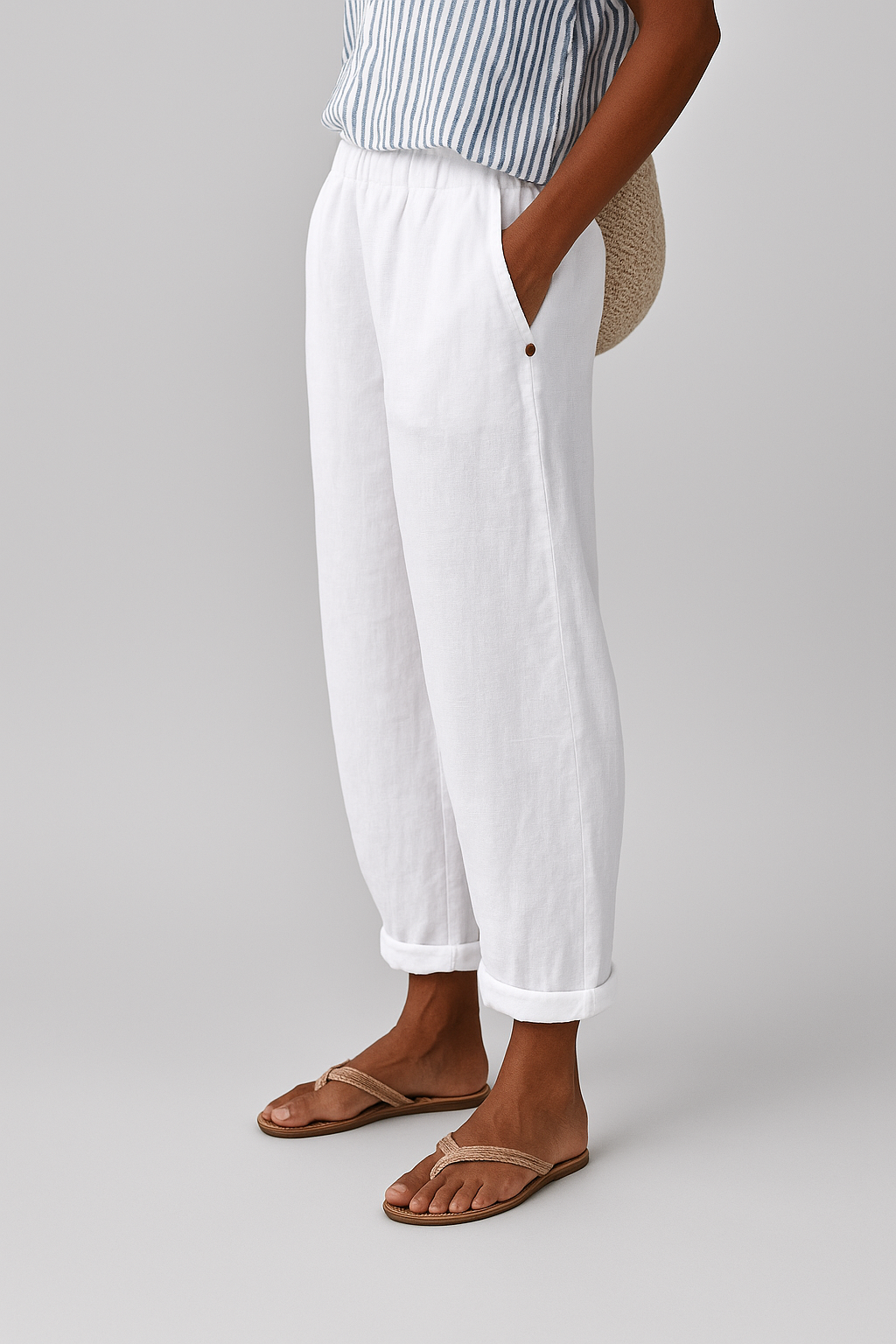 Wanda | Straight-Leg Pants with Side Pockets