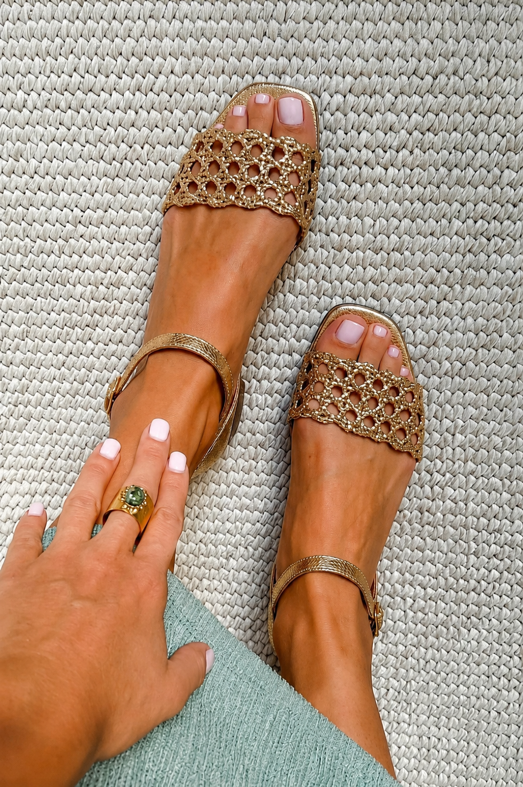 Aurora | Golden Summer Sandals