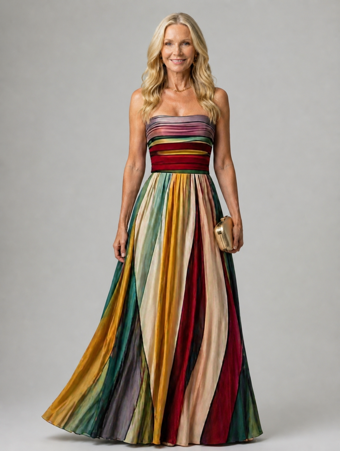 Amara | Effortless Strapless A-Line Dress