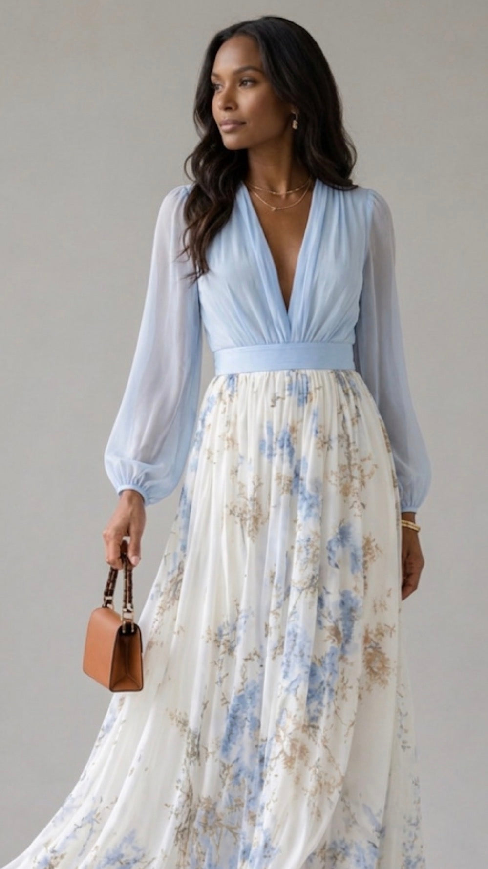 Georgia | Elegant Flowing Maxi Dress