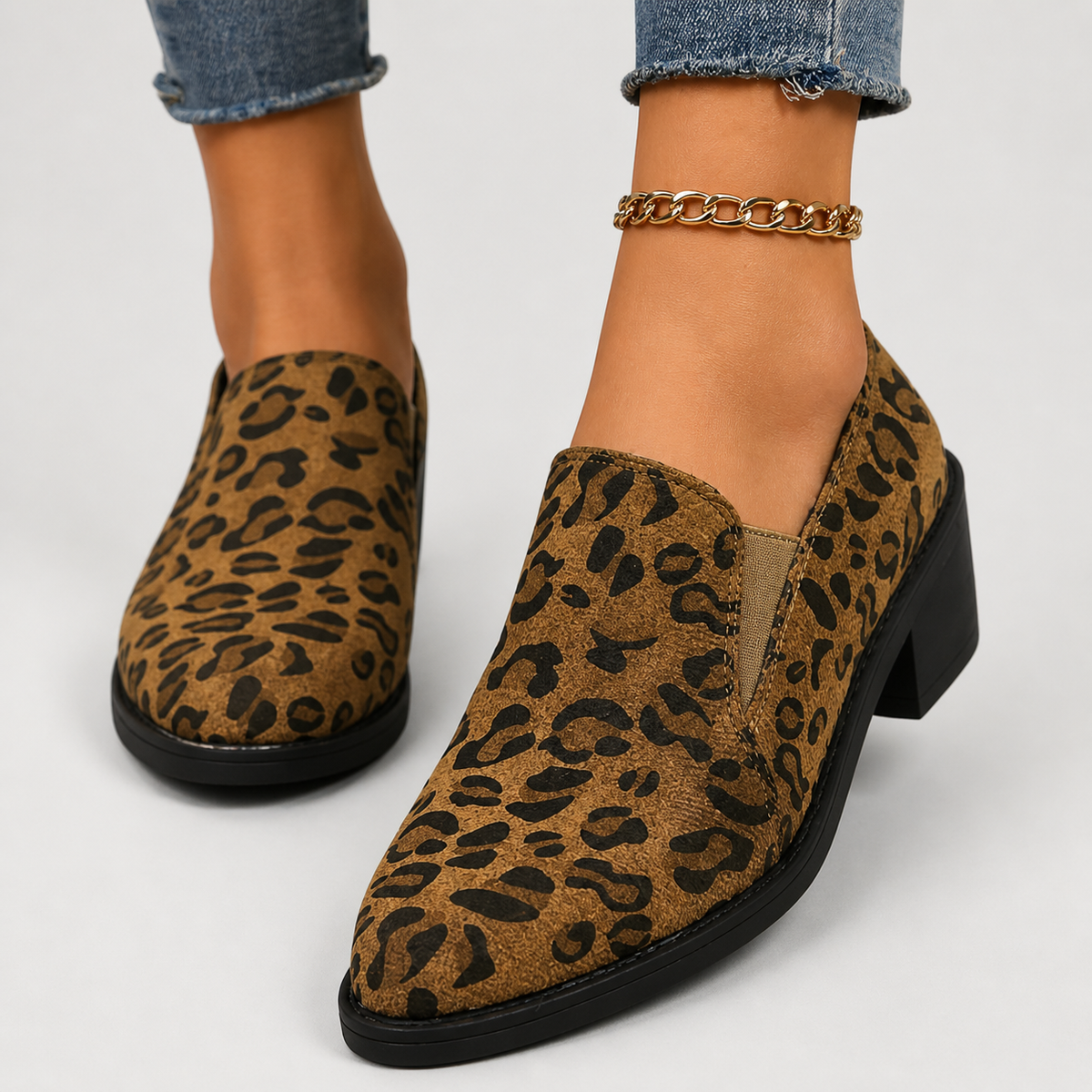 Angélique | Leopard Loafers