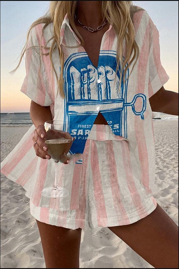 Elizabeth | Breathable Shirt and Shorts Set