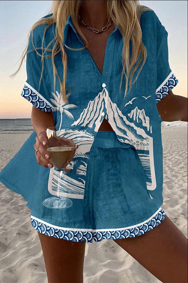 Avery | Breathable Shirt and Shorts Set