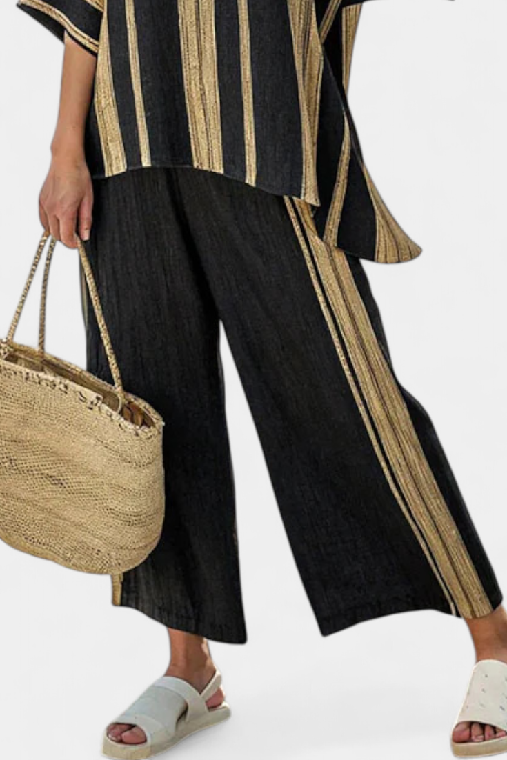 Mia | Oversized Linen Trouser Set