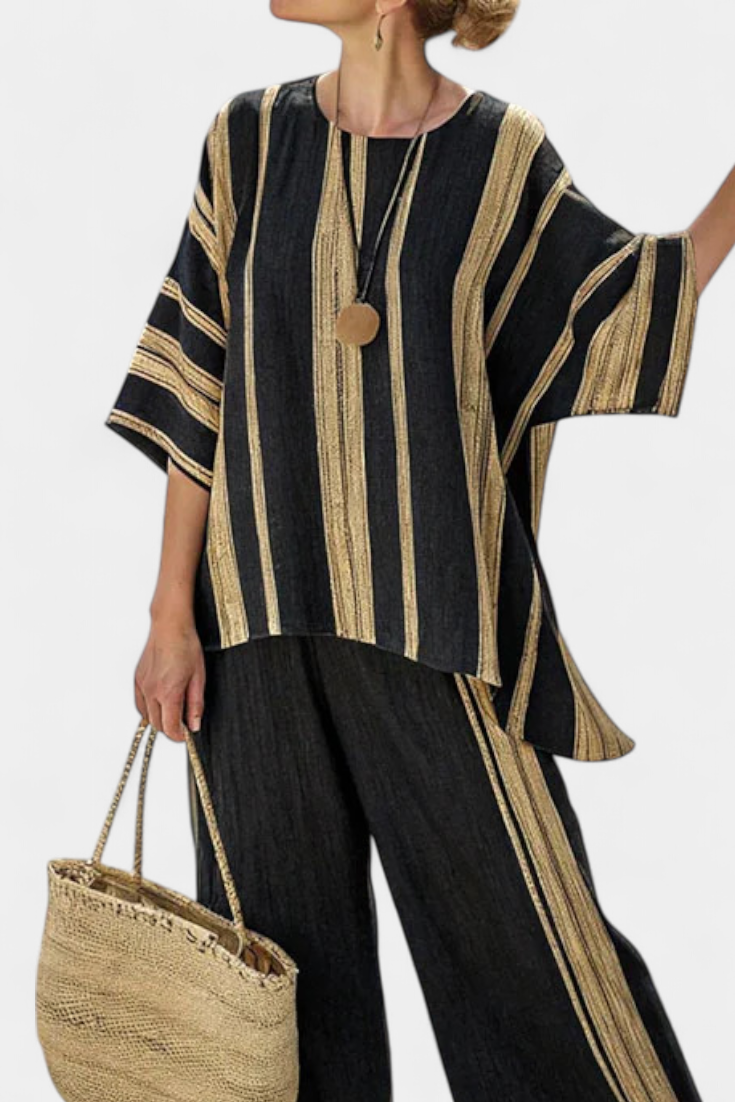 Mia | Oversized Linen Trouser Set