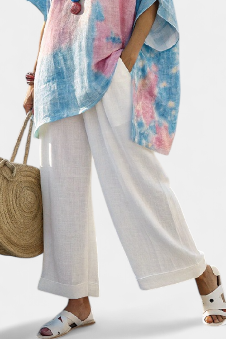 Valentina | Bamboo Linen Trouser Set