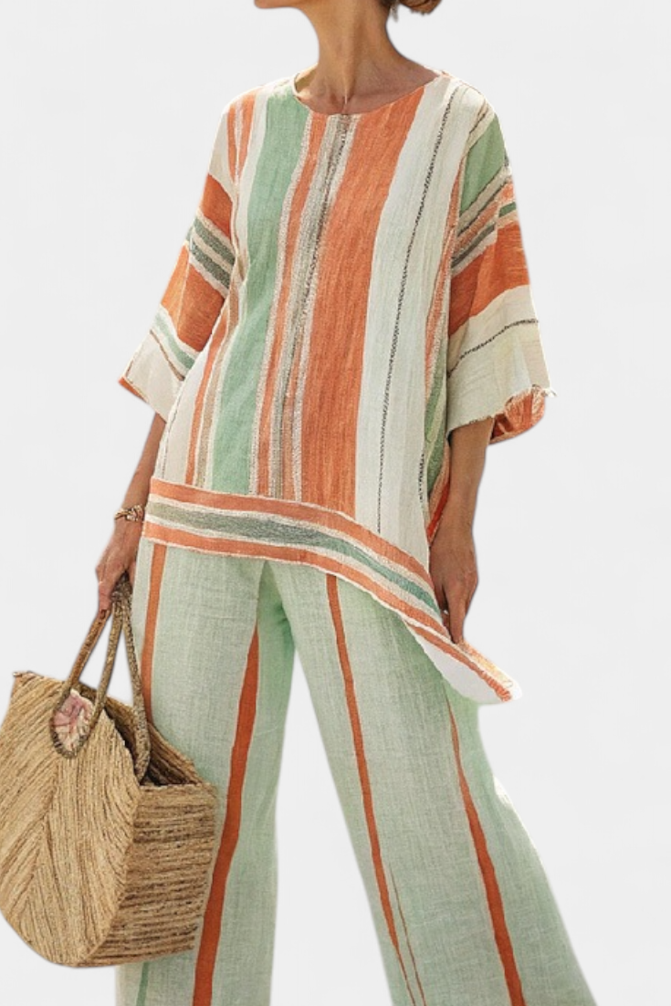 Lillian | Asymmetric Wide-Leg Trouser Set