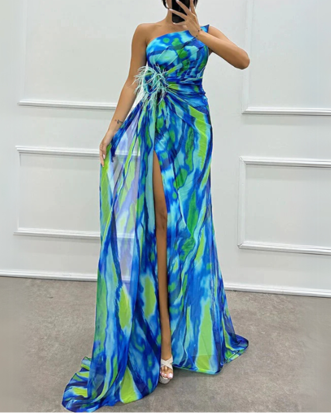 Noelle | Vibrant Draped Dress