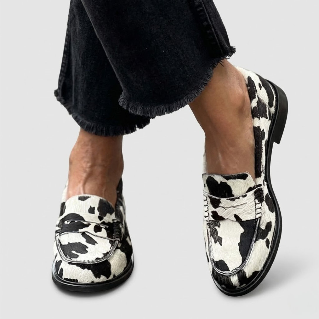 Veerle | Zebra Loafers