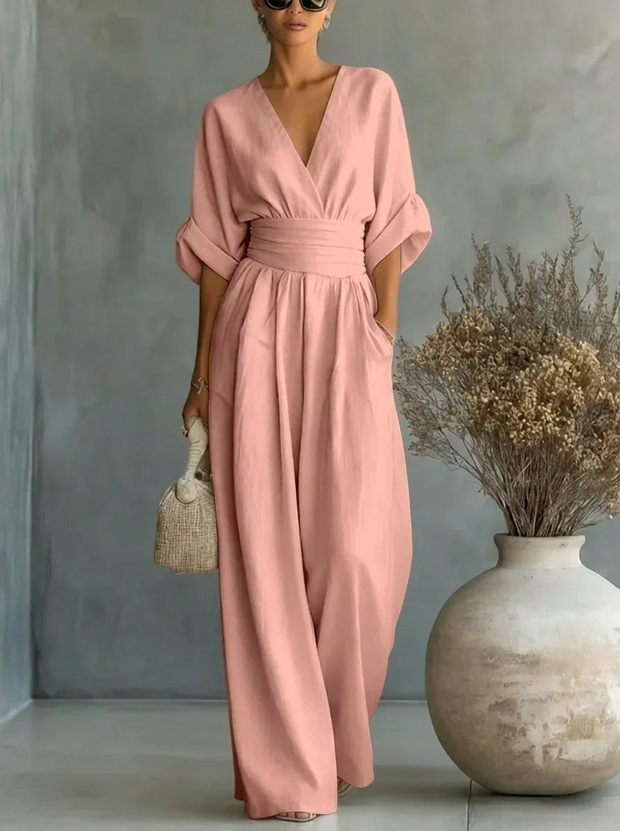 Leandra | Essential V-Neck Jumpsuit