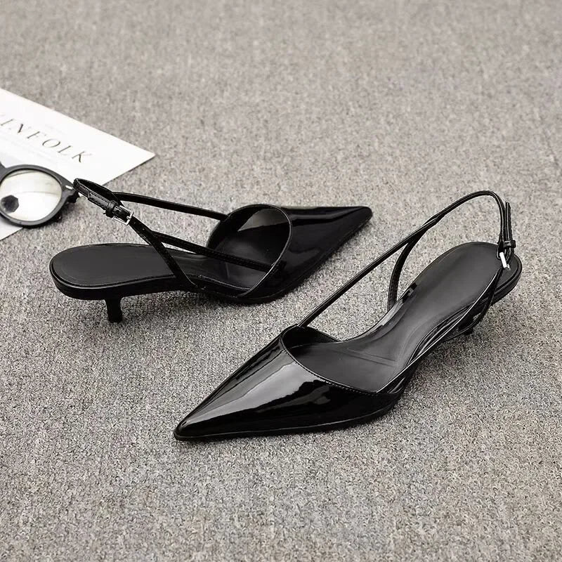Olivia | Slingback Low Heels