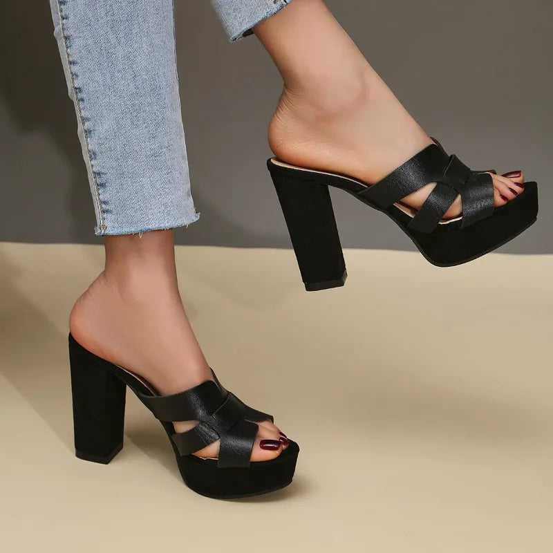Leah | Effortless Platform Elegance Heels