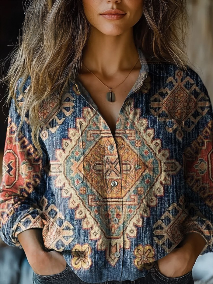 Brooklyn | Vintage Floral-Print Blouse