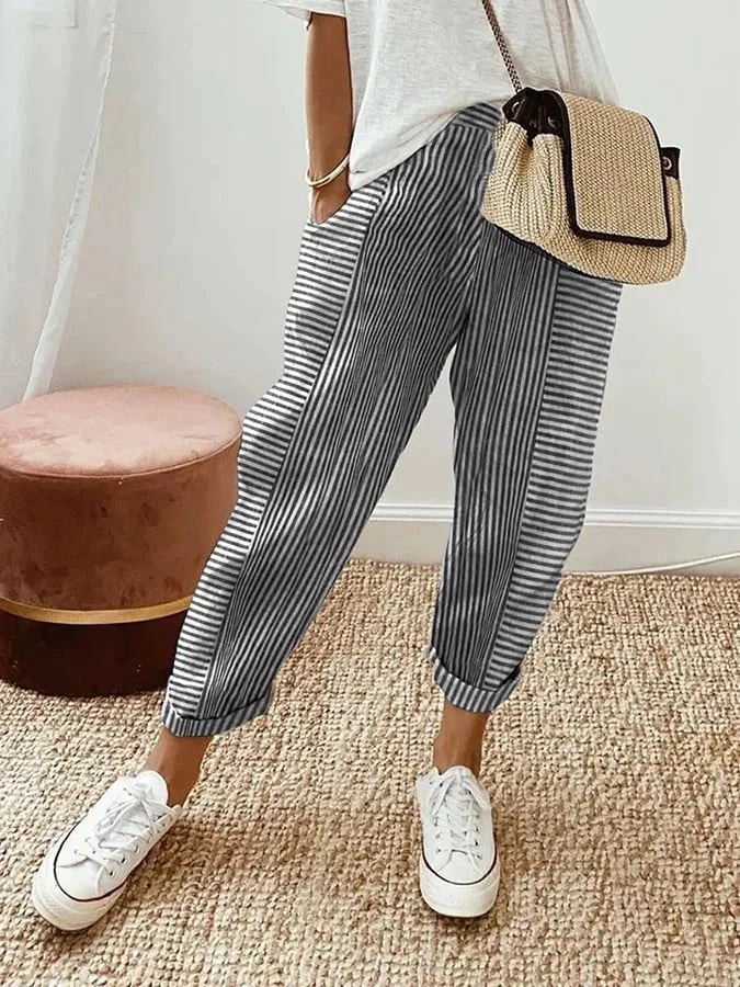 Holly | Striped Relaxed Pants