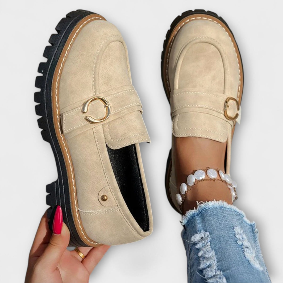Lora | Casual Round-Toe Loafers
