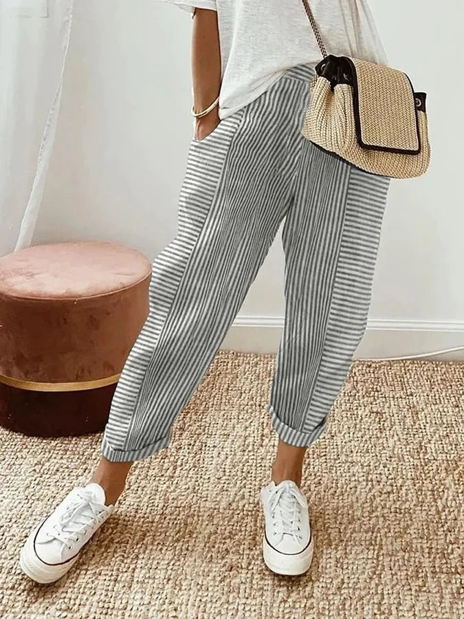 Holly | Striped Relaxed Pants