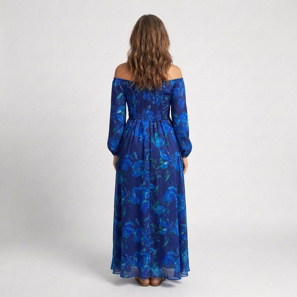 Lavinia | Off Shoulder Floral Maxi Dress