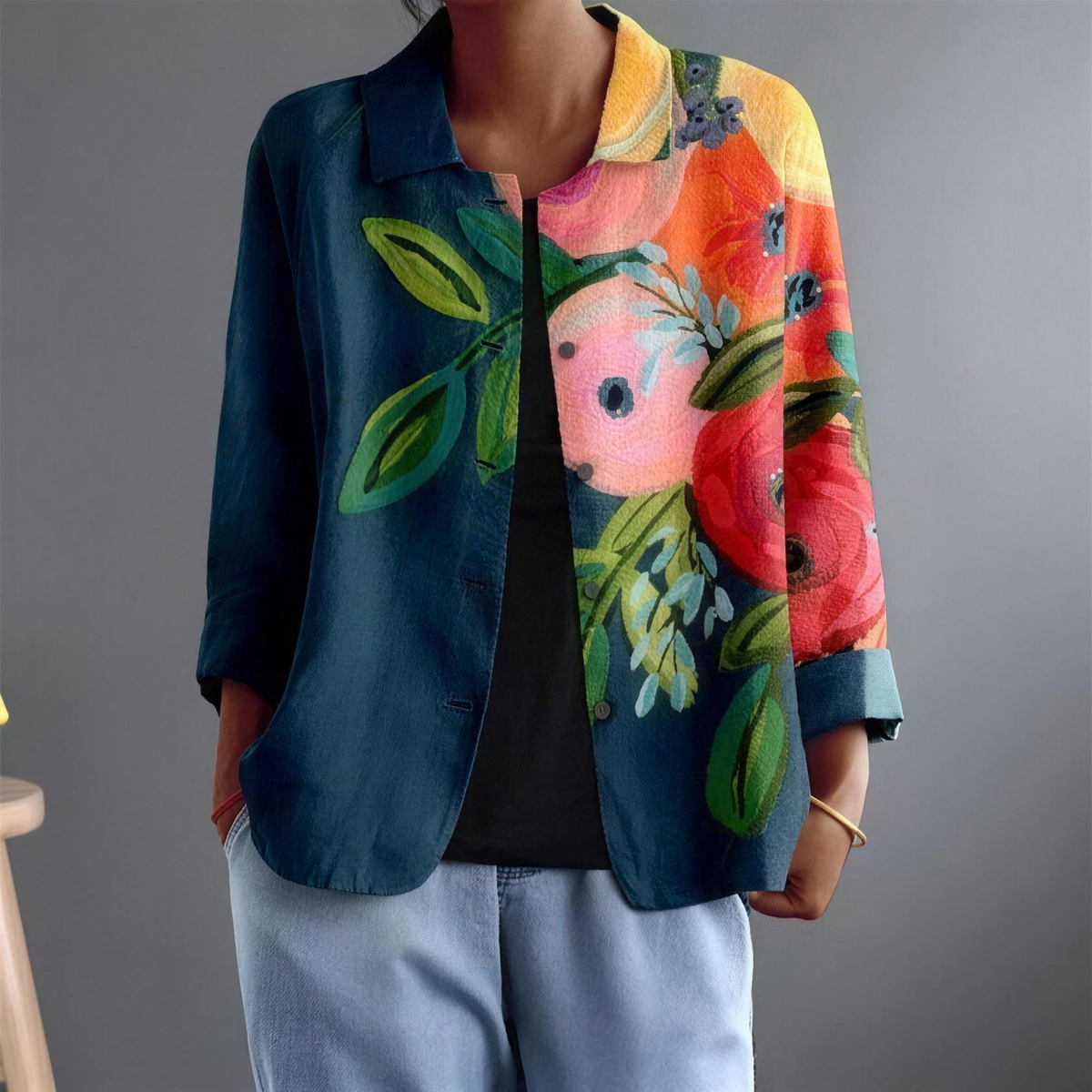 Persephone | Painterly Poppy Blouse