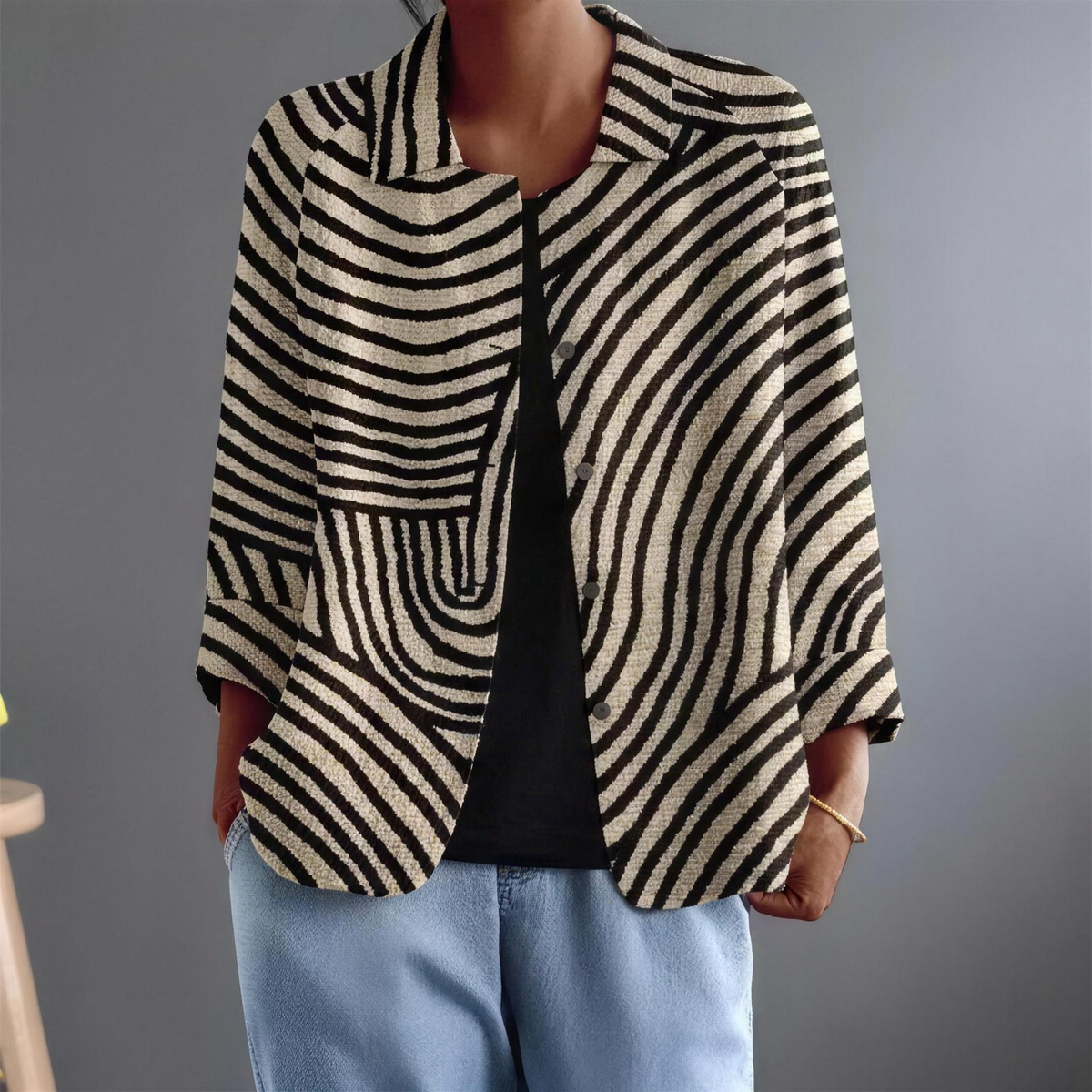 Jonquille | Graphic Arc Blouse