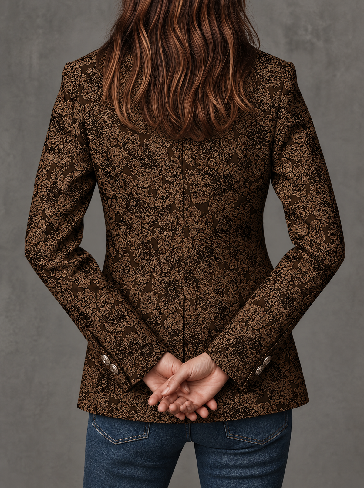 Loretta | Jacquard Fitted Blazer