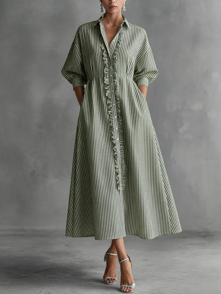 Lily | Stripe Maxi Dress