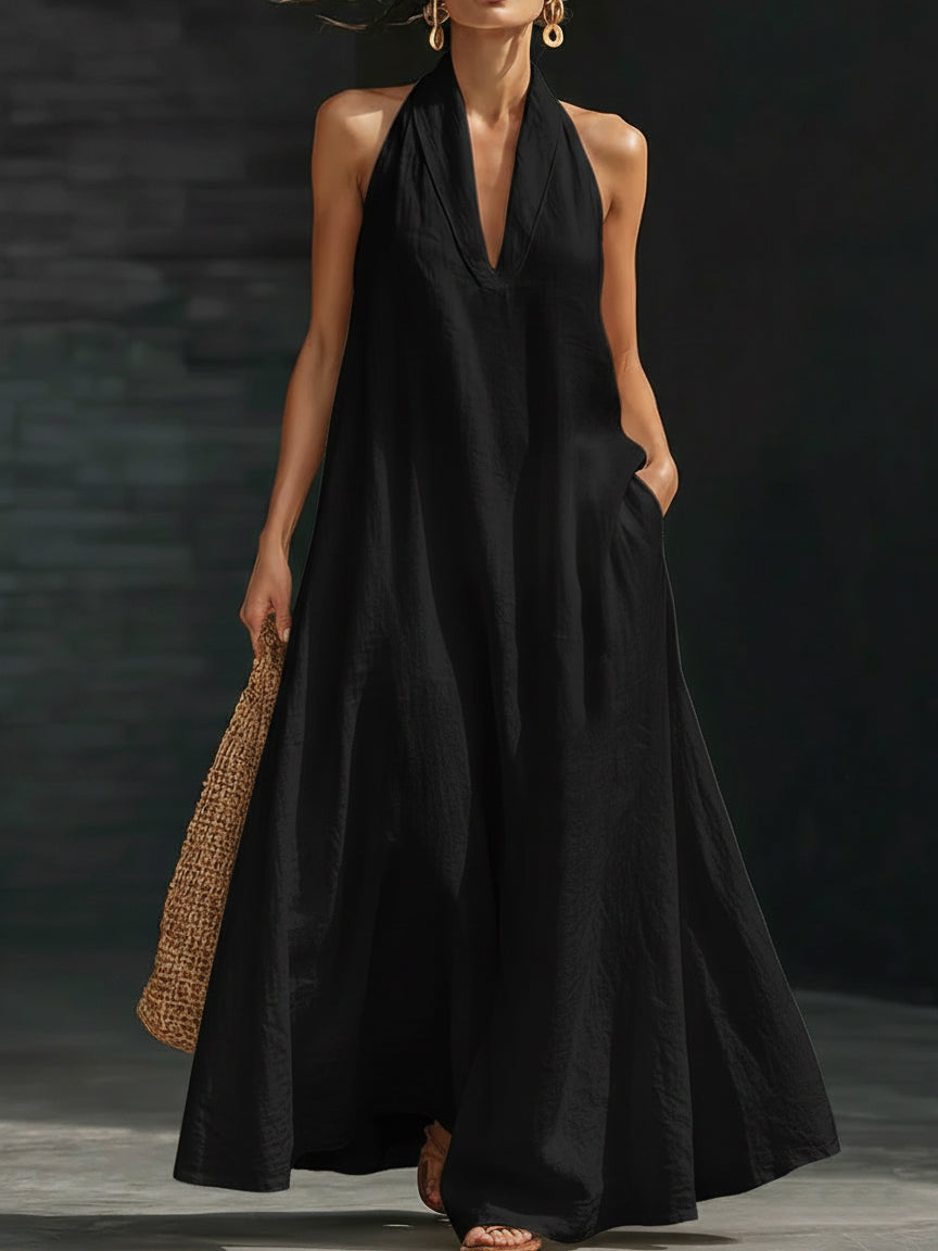 Abigail | Halter Maxi Dress
