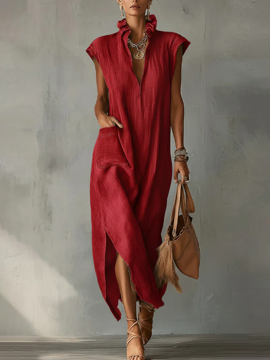 Mia | Ruffle Spring Maxi Dress