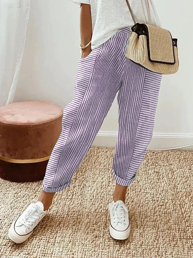 Holly | Striped Relaxed Pants