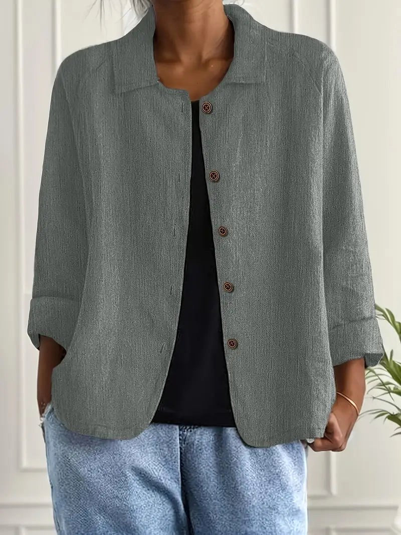 Amabilia | Sage Gray Blouse
