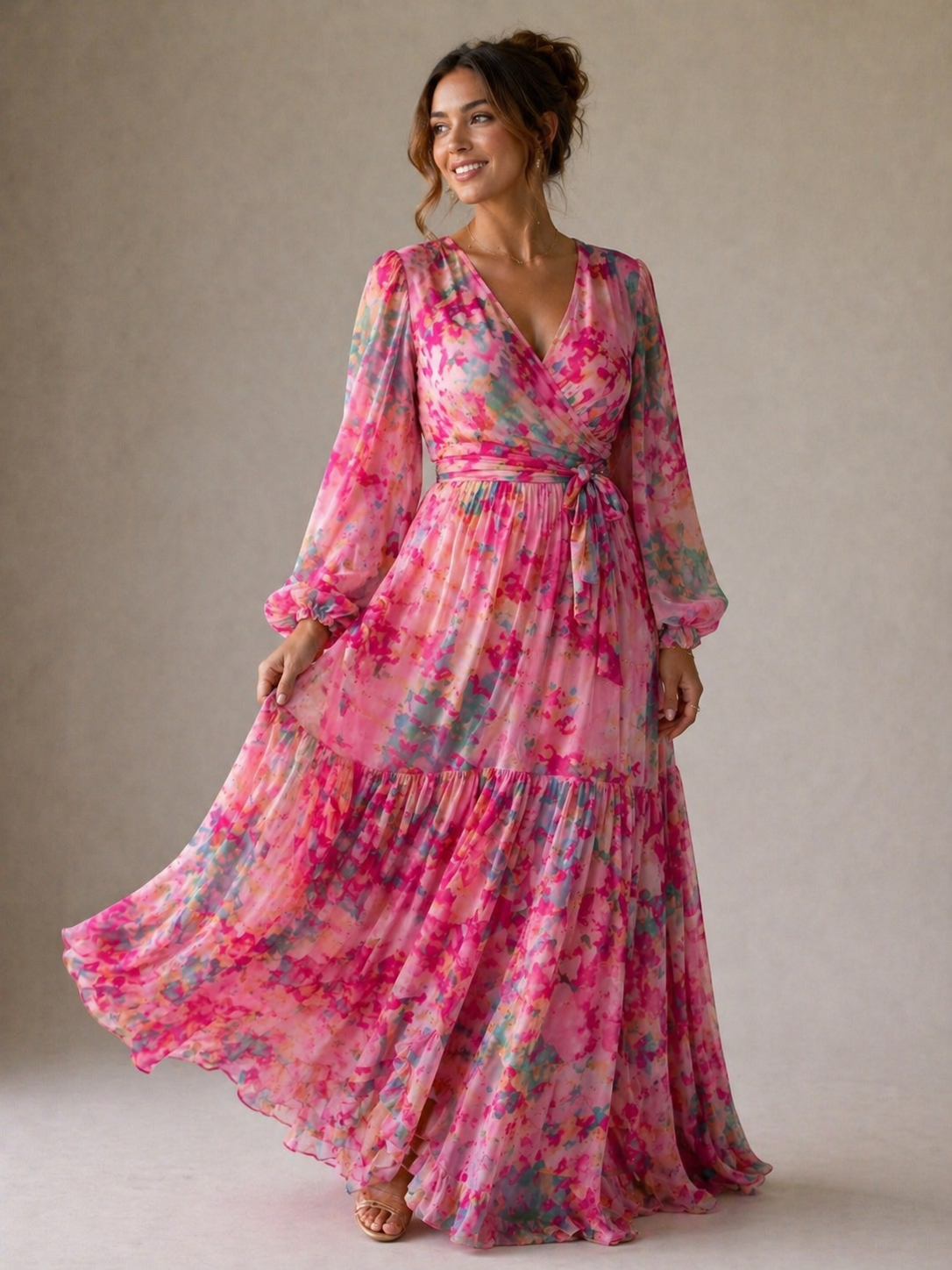 Octavia | Floral Print Wrap Dress