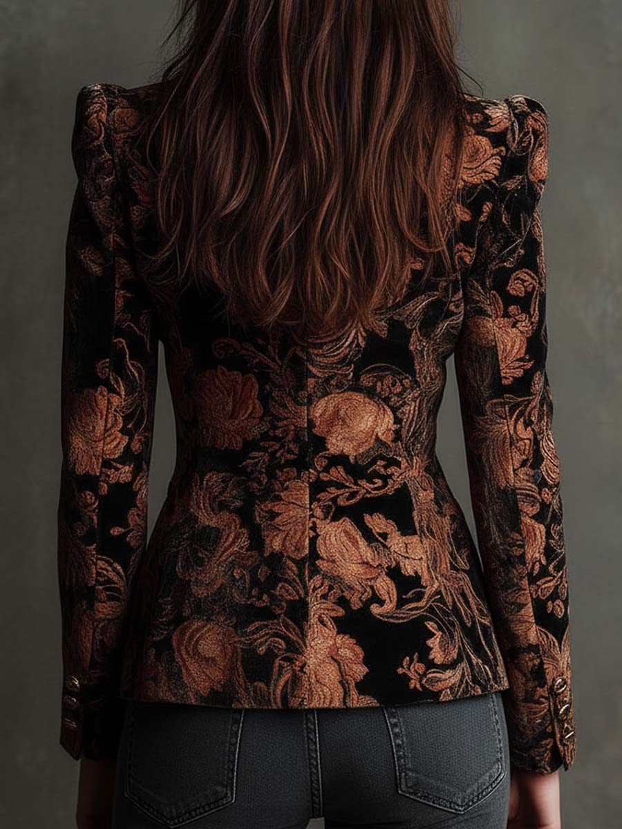 Sofia | Floral Print Tailored Blazer