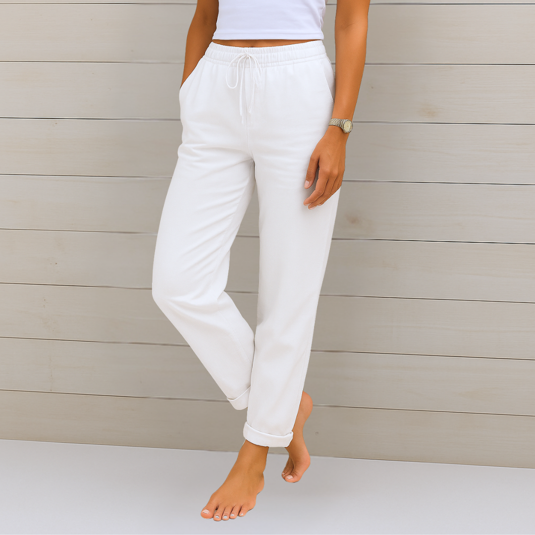 Mia | Breathable Elastic-Waist Pants